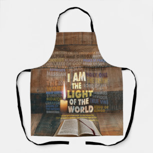 Ich bin das Licht der Welt - John 8:12 Schürze