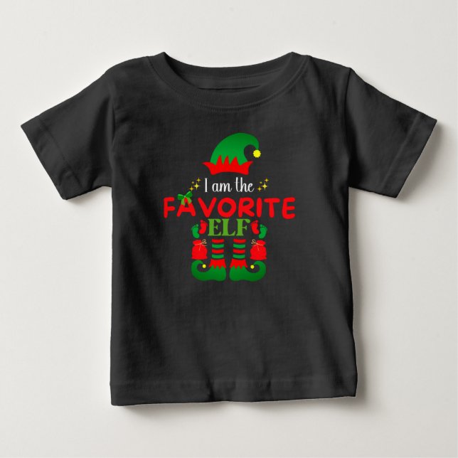 Ich bin das Lieblings Elf Baby Baby T-shirt (Vorderseite)