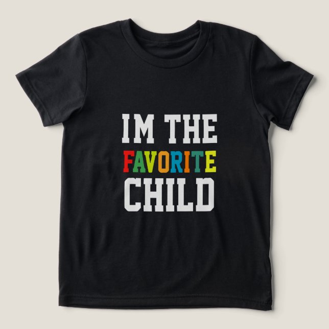Ich bin das liebste Kind Tri-Blend Shirt (Design Vorderseite)
