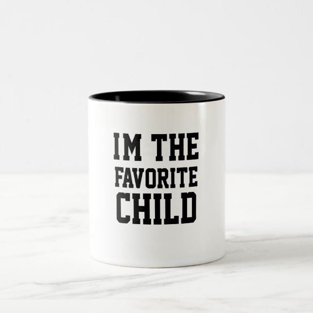 Ich bin das liebste Kind Zweifarbige Tasse (Mittel)