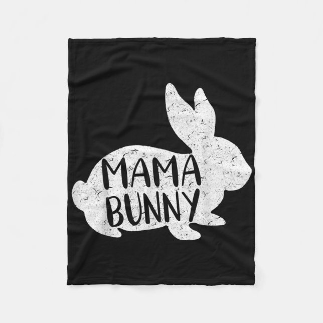 Ich bin das Mimi-Bunny-Ostern Lustiges Ostern Mutt Fleecedecke (Vorderseite)