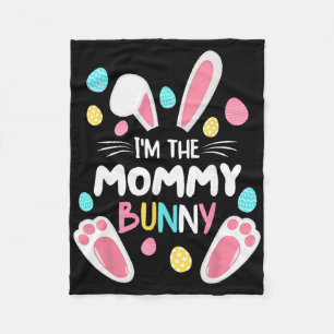 Ich bin das Mummy-Bunny, passendes Familien-Osterp Fleecedecke