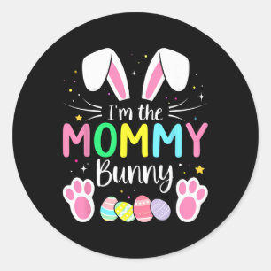 Ich bin das Mummy-Kaninchen Lustige passende Oster Runder Aufkleber