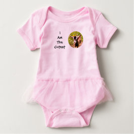 Ich bin das niedlichste Kind (Foto der Babyziege) Baby Strampler