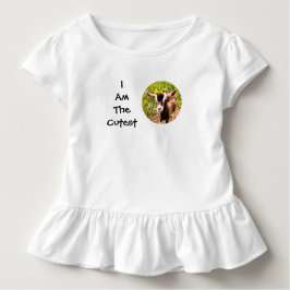 Ich bin das niedlichste Kind (Foto der Babyziege) Kleinkind T-shirt