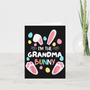 Ich bin das Osterfest-Party der Großmutter-Bunny M Karte