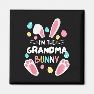Ich bin das Osterfest-Party der Großmutter-Bunny M Magnet