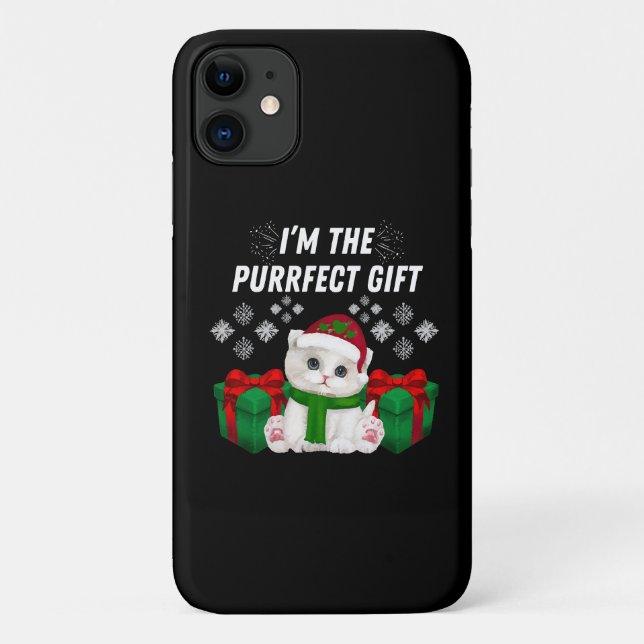 Ich bin das purrfekte Geschenk Case-Mate iPhone Hülle (Rückseite)