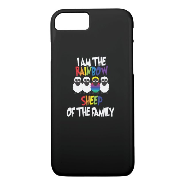 Ich bin das Regenbogenschaf meines Familie Case-Mate iPhone Hülle (Rückseite)