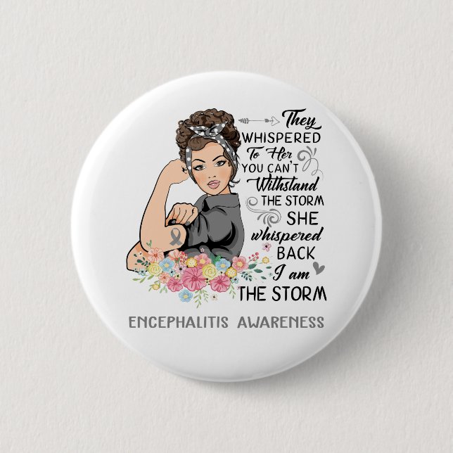 Ich bin das Storm ENCEPHALITIS Bewusstsein Button (Vorderseite)