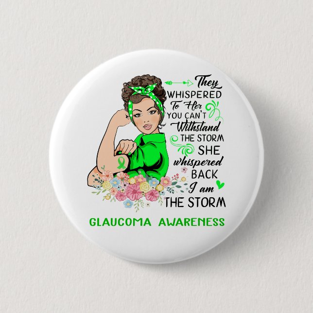 Ich bin das Storm GLAUCOMA Bewusstsein Button (Vorderseite)