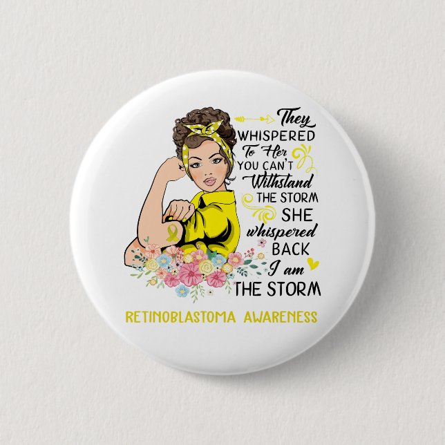 Ich bin das Storm-RETINOBLASTOMA-Bewusstsein Button (Vorderseite)