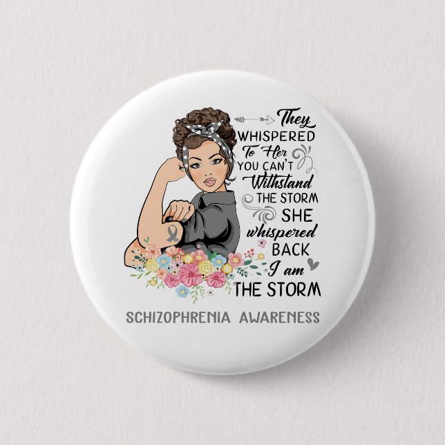 Ich bin das Storm SCHIZOPHRENIA-Bewusstsein Button (Vorderseite)