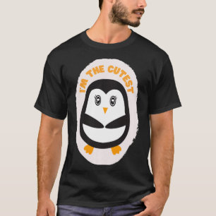 Ich bin das süßeste lustige niedliche Pinguin-Desi T-Shirt