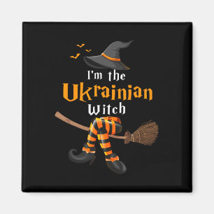 Ich bin das ukrainische Hexen Halloween Kostüm Hex Magnet
