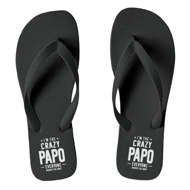 Ich bin das verrückte Papo-Jedermann-Geschenk Flip Flops (Fußbett)