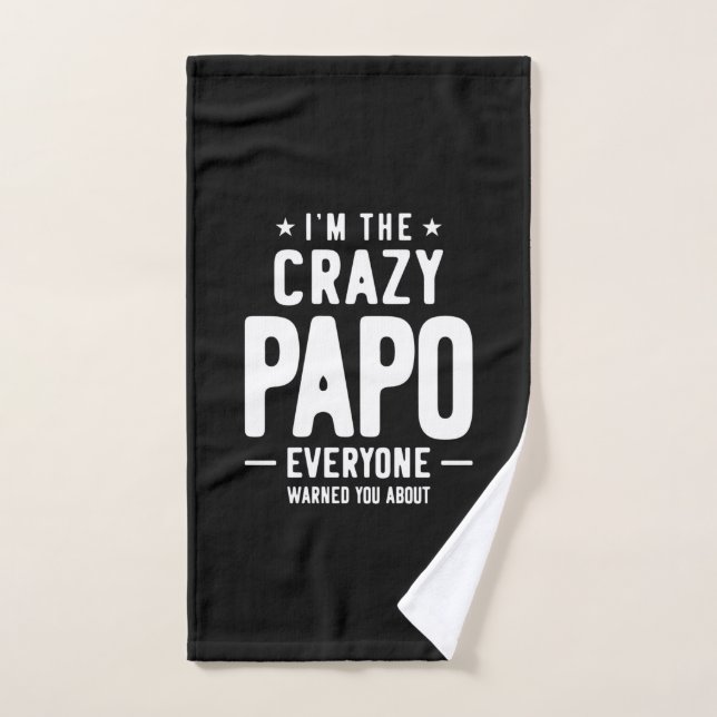 Ich bin das verrückte Papo-Jedermann-Geschenk Handtuch (Handtuch)