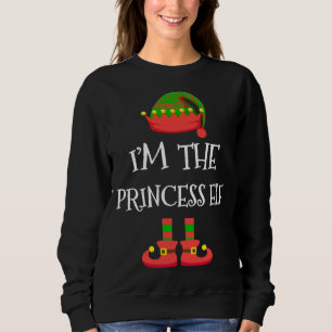 Ich bin das Weihnachtself-Kostüm der Oma-Elf-Famil Sweatshirt