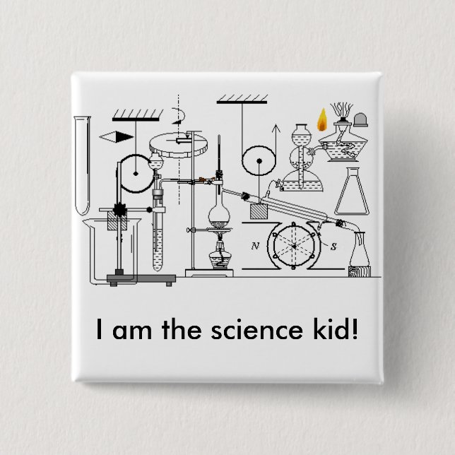 Ich bin das Wissenschaftskind! Button (Vorderseite)