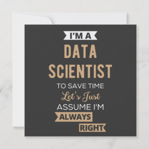 Ich bin Datenwissenschaftler, um die Zeit Retten Einladung