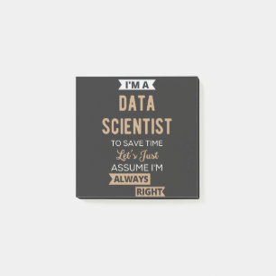 Ich bin Datenwissenschaftler, um die Zeit Retten Post-it Klebezettel