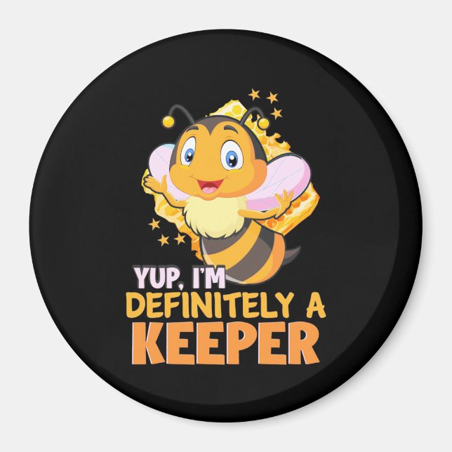 Ich bin definitiv ein Bienenhalter Magnet (Vorne)