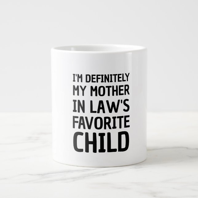Ich bin definitiv meine Mutter im Lieblingskind de Jumbo-Tasse (Vorderseite)