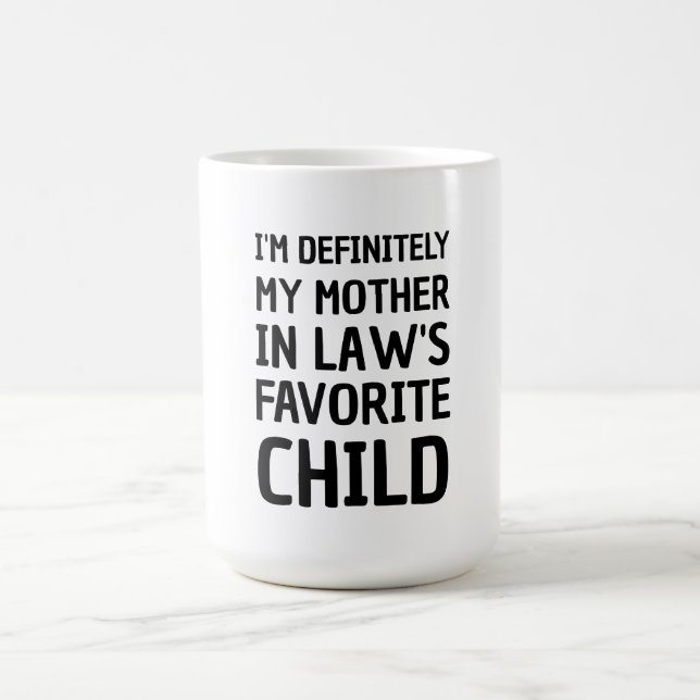 Ich bin definitiv meine Mutter im Lieblingskind de Kaffeetasse (Mittel)