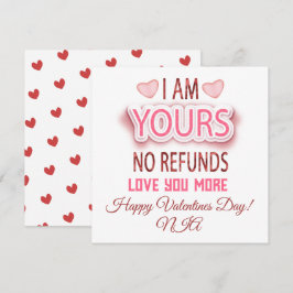 Ich bin dein Foto ohne Rückerstattung Valentinstag Feiertagskarte