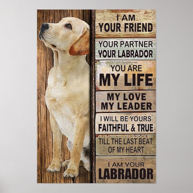 Ich bin dein Freund - Wohngestaltung Wall Art Poster (Vorne)