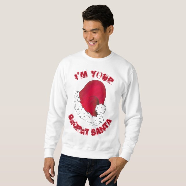 Ich bin dein geheimer Weihnachtsmann Ugly-Weihnach Sweatshirt (Vorne ganz)