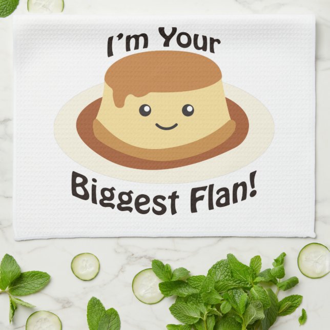 Ich bin dein größter Flan! Handtuch (Gefaltet)