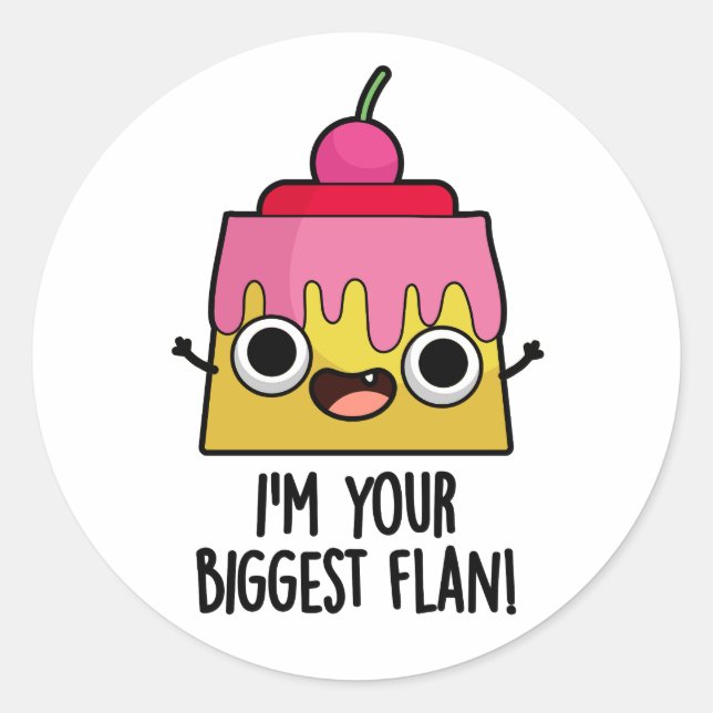 Ich bin dein größter Funny Funny Food Pun Runder Aufkleber (Vorderseite)