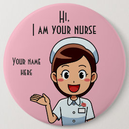 Ich bin dein Krankenwagen, 18 cm, runder Knopf Button