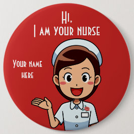 Ich bin dein Krankenwagen, 18 cm, runder Knopf Button