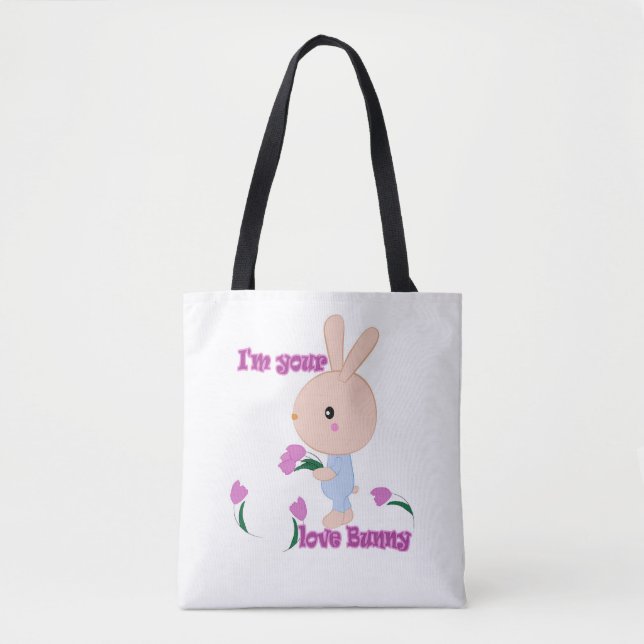 Ich bin dein Lieblings-Bunny Tasche (Vorderseite)