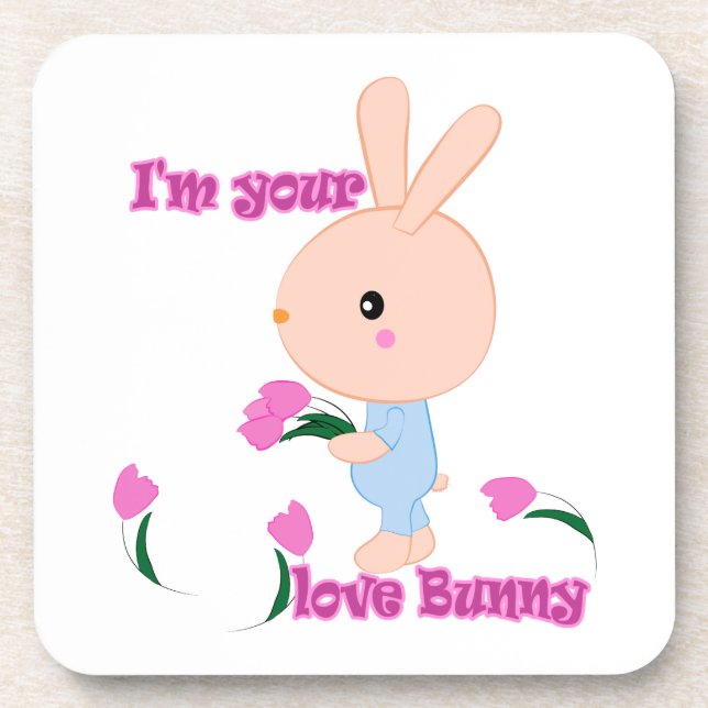 Ich bin dein Lieblings-Bunny Untersetzer (Vorderseite)