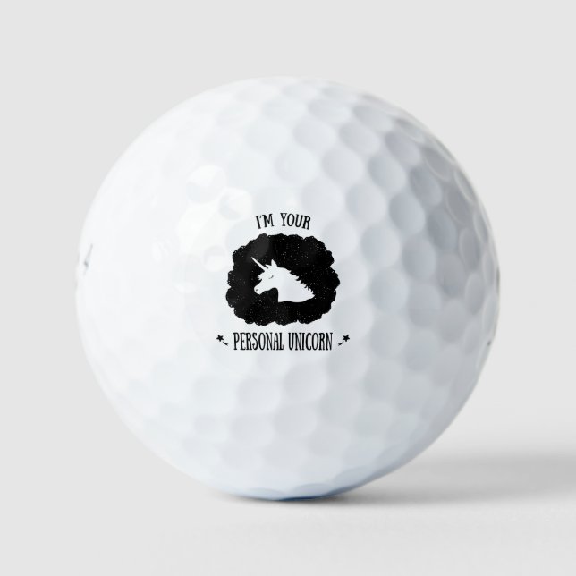 Ich bin dein persönliches Einhorn Golfball (Vorderseite)