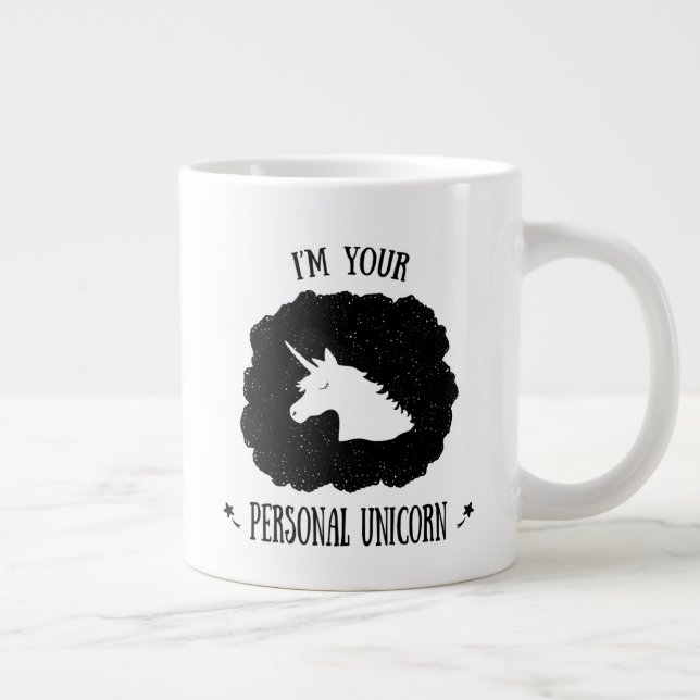 Ich bin dein persönliches Unicorn Jumbo-Tasse (Rechts)