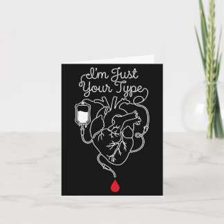 Ich bin dein Typ Phlebotomist Phlebotomie Blut Kra Karte