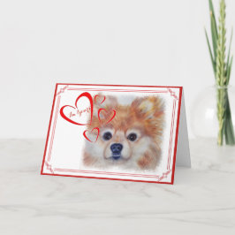 ICH BIN DEIN VALENTINE NIEDLICH GOLDENER SPITZ FEIERTAGSKARTE