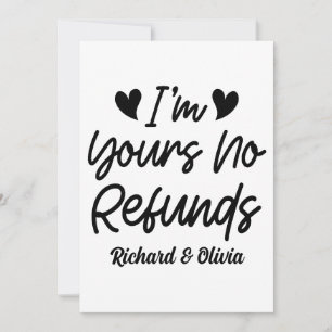 Ich bin dein Valentinstag ohne Rückerstattung Nied Dankeskarte