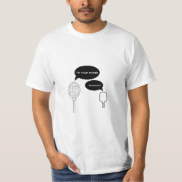 Ich bin dein Vater Funny Pickleball Tennis Racket T-Shirt
