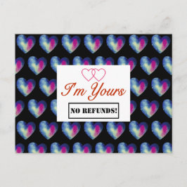 Ich bin deine - KEINE RÜCKERSTATTUNGEN! Postkarte