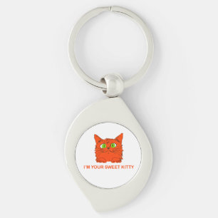 Ich bin deine süße Kitty - Rote Katze von Künstler Schlüsselanhänger