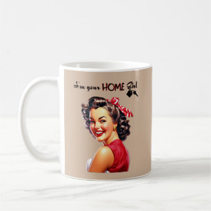 Ich bin deine Zuhause Girl Real Anwesen Retro Girl Kaffeetasse