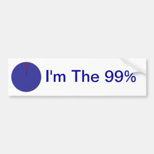 Ich bin der 99% Kreisdiagramm-Autoaufkleber Autoaufkleber