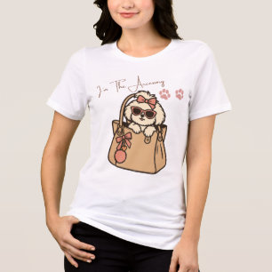 Ich bin der Accessoire Süße Hund in der Handtasche Tri-Blend Shirt