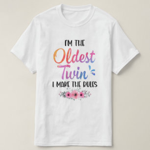 Ich bin der älteste Zwilling, den ich die Regeln l T-Shirt