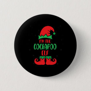 Ich bin der Apoo Elf Niedlicher Hund Lover Xmas We Button